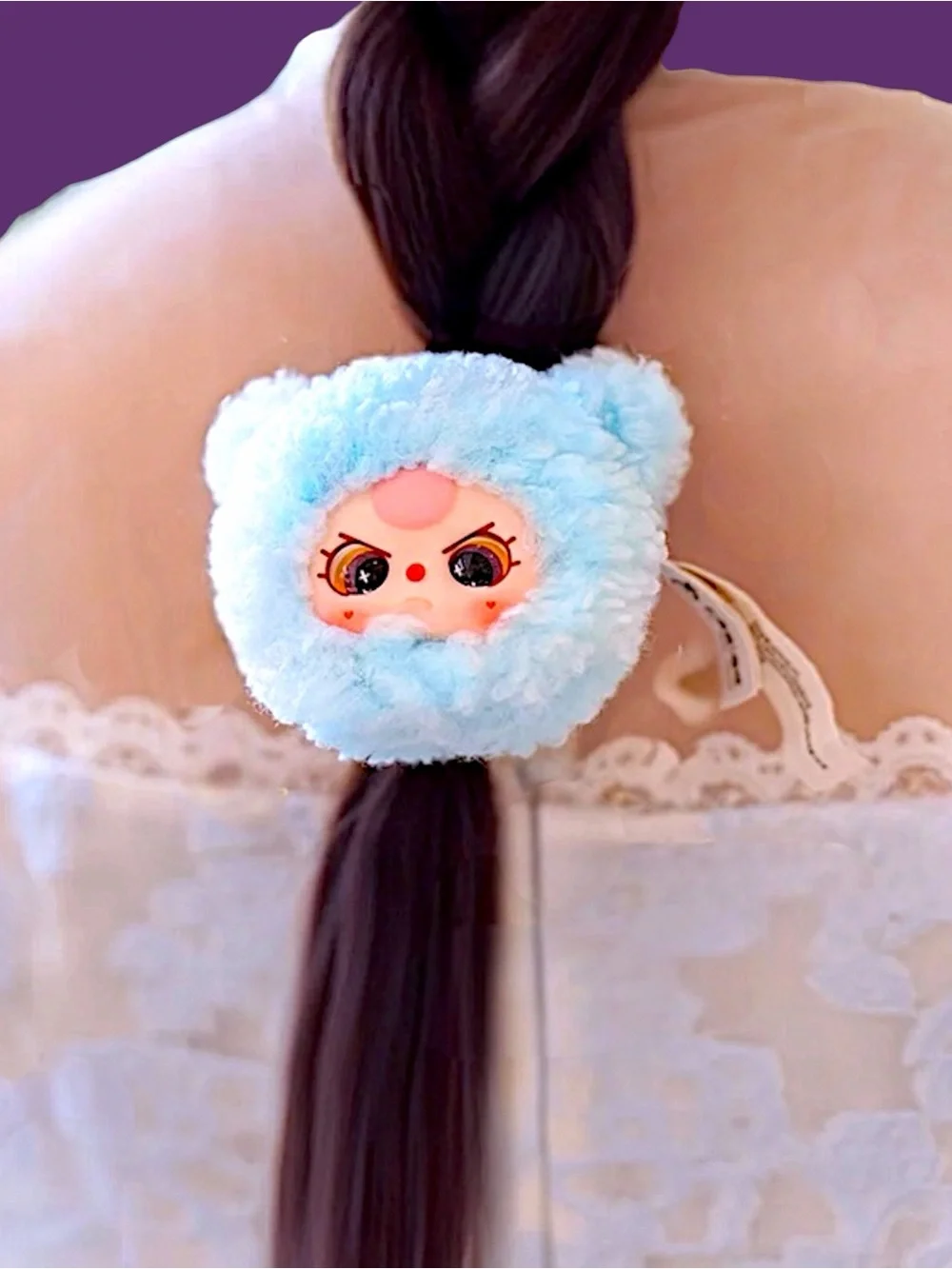 Baby Three Hair Tie Scrunchie Plush